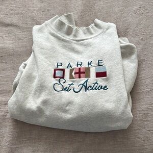 Parke x SET Active Light Gray Sweatshirt
